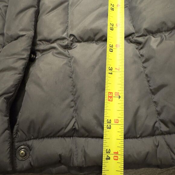The North Face Down Parka Puffer Coat 600 Fill sz Small Gray Hooded Long Quilted - Picture 10 of 13